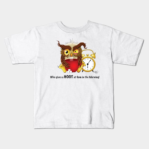 Who Gives a HOOT! Kids T-Shirt by tigressdragon